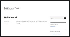 Desktop Screenshot of eatlivelovepaleo.com
