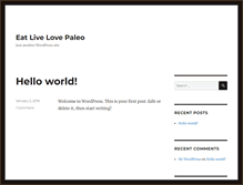 Tablet Screenshot of eatlivelovepaleo.com